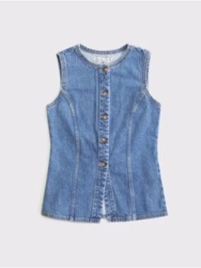 A&F women’s denim vest